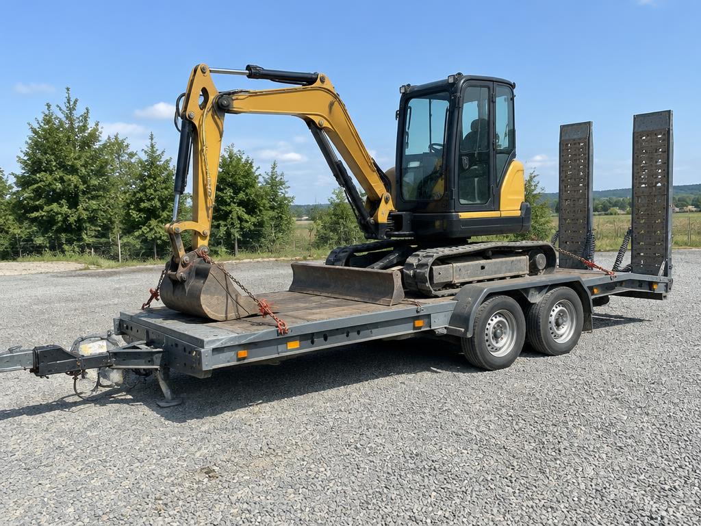 Baumaschinentransporter